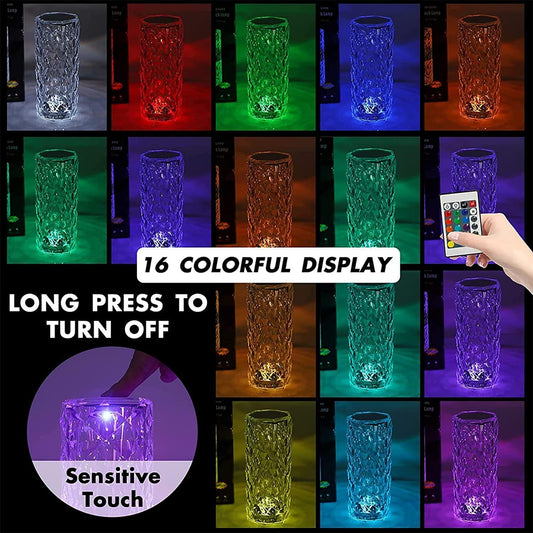 16 Color Changing Diamond Table Lamp